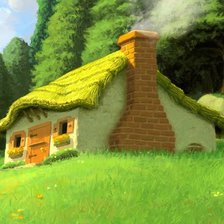 Схема вышивки «Домик»