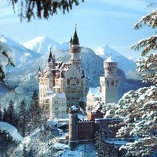 Схема вышивки «Замок»