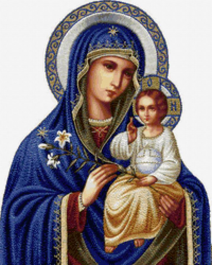 Икона "Неувядающий Цвет" - икона - предпросмотр