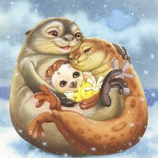 Схема вышивки «милашки»