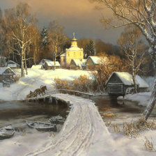 Схема вышивки «Пейзаж»