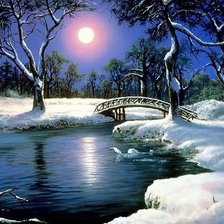 Схема вышивки «Зимняя ночь»