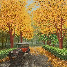 Схема вышивки «Золотая осень»