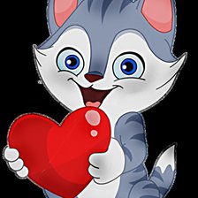 Схема вышивки «Котик»