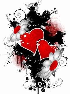 Ромашки - ромашки, сердца - оригинал