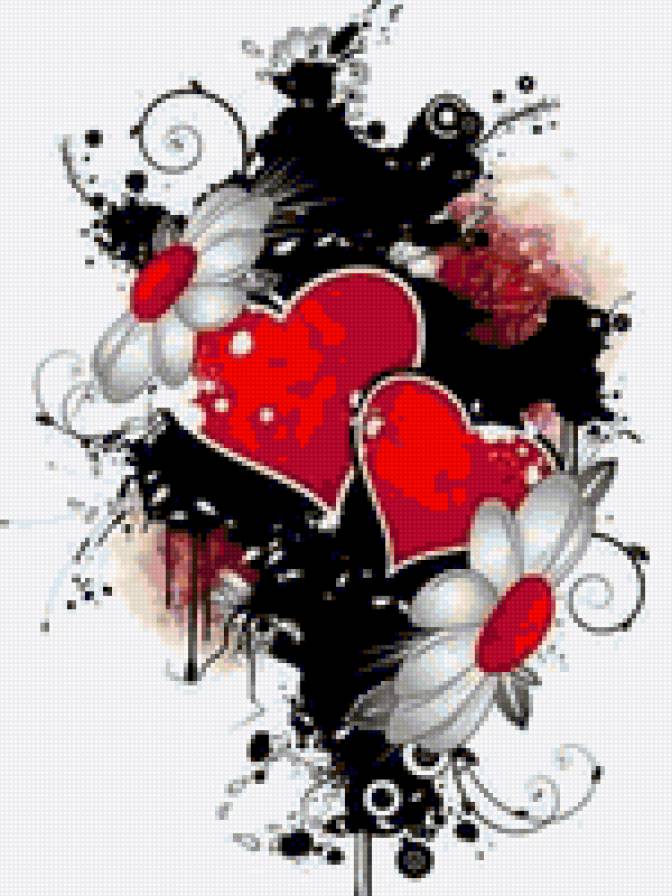 Ромашки - сердца, ромашки - предпросмотр