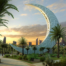 Схема вышивки «Месяц»