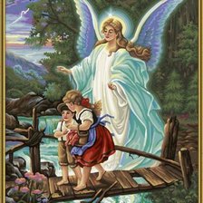 Схема вышивки «Ангел хранитель.»