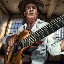 Схема вышивки «гитарист»