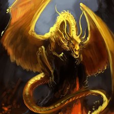 Схема вышивки «дракон»