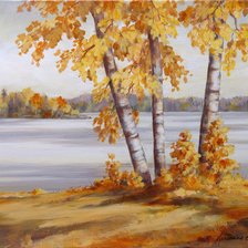 Схема вышивки «Серия "Пейзаж. Осень"»