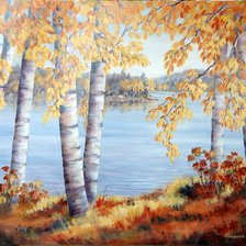 Схема вышивки «Серия "Пейзаж. Осень"»