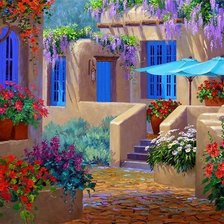 Яркий дворик