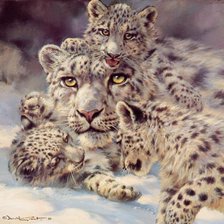 Схема вышивки «Серия "Большие кошки"»