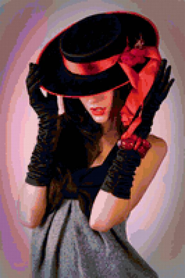 Девушка-загадка - красавица, девушка, незнакомка - предпросмотр