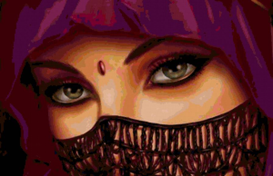 Шахерезада - глаза, красота женщины, портрет, сказка, девушка, восток - предпросмотр