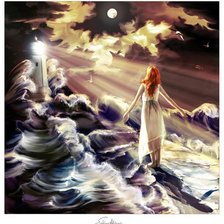 Схема вышивки «Идущая по волнам»