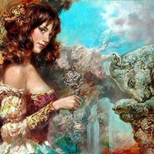 Схема вышивки «Каменный цветок»