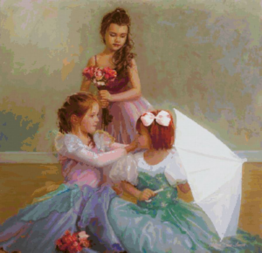 Маленькие принцессы - девочка, дети - предпросмотр