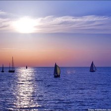 Схема вышивки «Синее море»