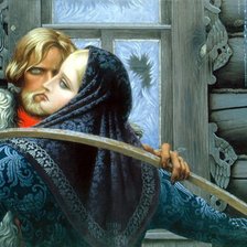 Схема вышивки «У чужого окна»