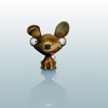 Схема вышивки «Песик»