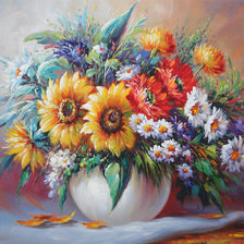 Схема вышивки «букет»