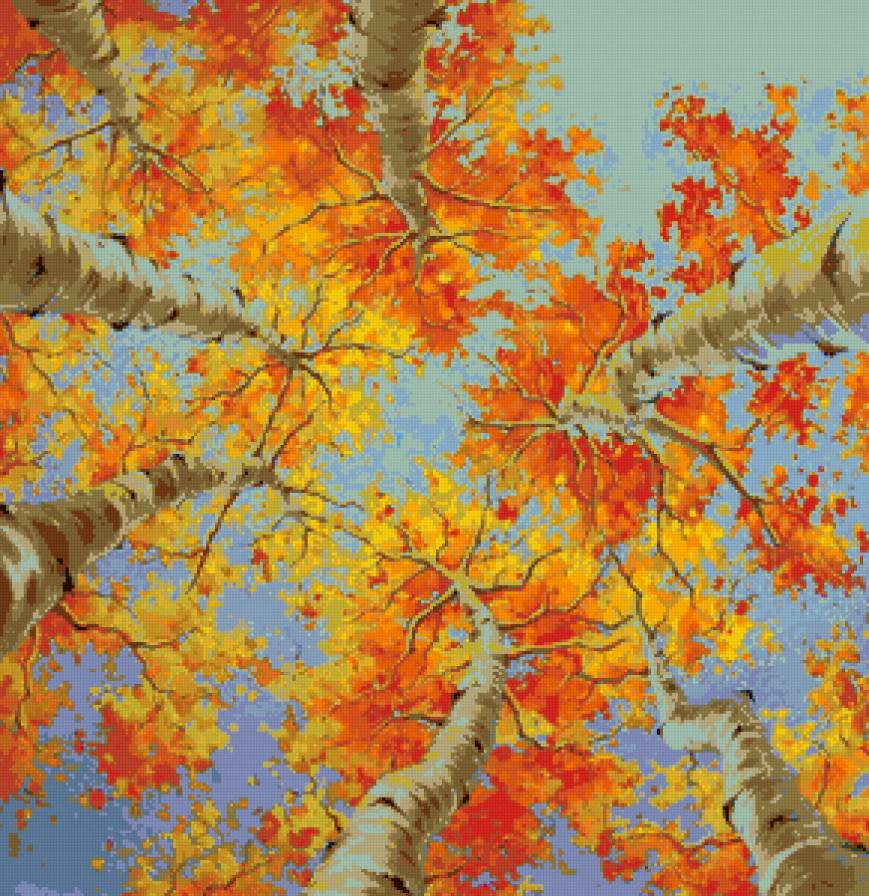 Серия "Пейзаж. Осень" - небо, пейзаж, осень - предпросмотр