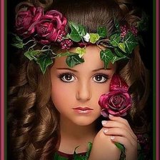 Схема вышивки «Девочка»