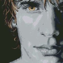 Схема вышивки «он»