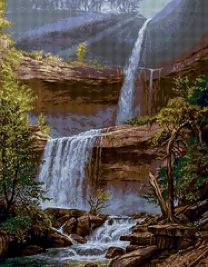 водопад - вода, водоем, водопад - предпросмотр