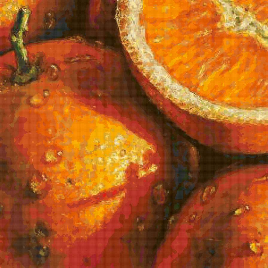 Апельсины - живопись, альмах - предпросмотр