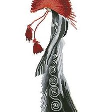 Схема вышивки «дева»