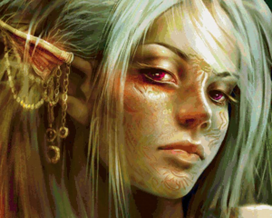 Эльф - девушка, эльф, фентези - предпросмотр