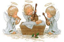 Схема вышивки «Рождественские Ангелы.»