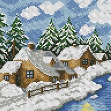 Схема вышивки «зимушка»