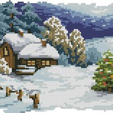 Схема вышивки «зима»