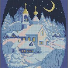 Схема вышивки «зима»