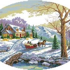 Схема вышивки «пейзаж»