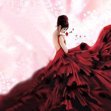 Схема вышивки «красавица»