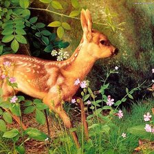 Схема вышивки «Олененок»