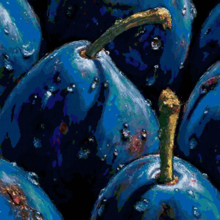 Сливы - альмах, живопись - предпросмотр