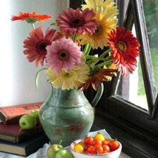 Схема вышивки «цветы»