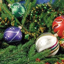 Схема вышивки «Новогодние шары»