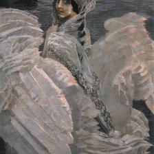 Схема вышивки «Царевна-Лебедь Врубель»