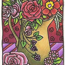 Схема вышивки «букет цветов»
