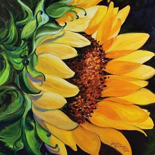 Схема вышивки «подсолнух»