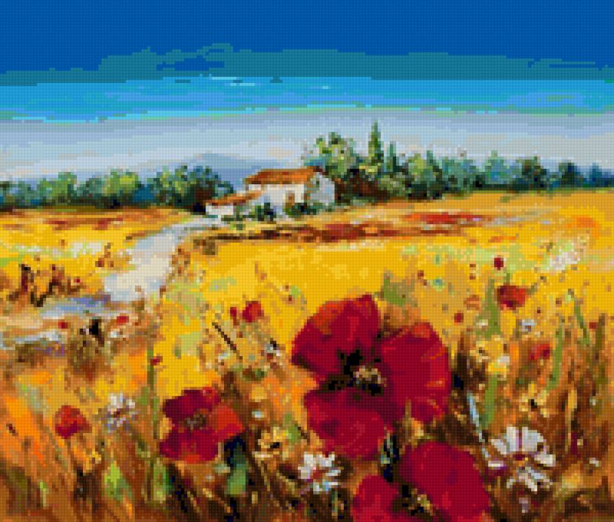 деревенский пейзаж - предпросмотр