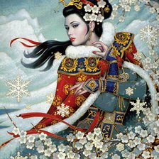 Схема вышивки «серия "японка"»