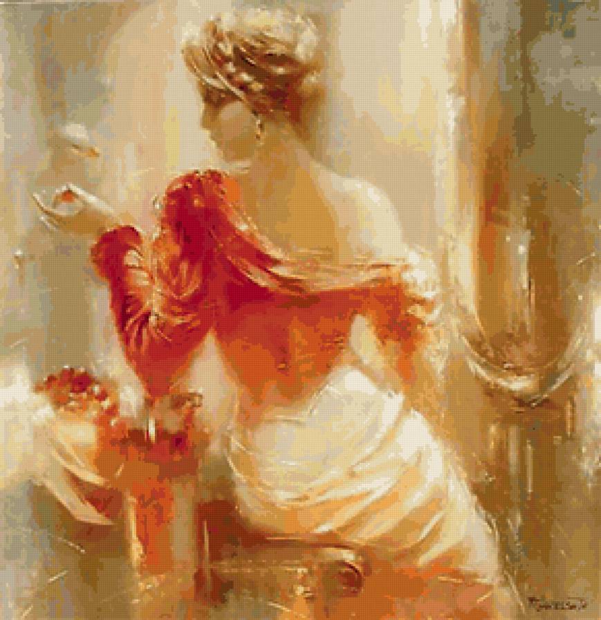 у зеркала - девушка - предпросмотр